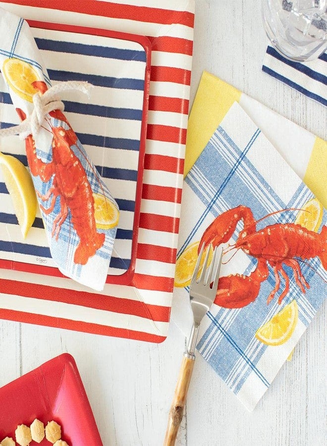 Caspari Lobster Bake Paper Luncheon Napkins - 20 Per Package - Image 2